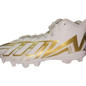 Adidas Cleats Freak Spark 23 White/Gold Mens Football SZ 8.5 Midtop